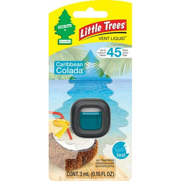 LITTLE TREES air freshener Vent Liquid Caribbean Colada, LT VL Caribbean Colada