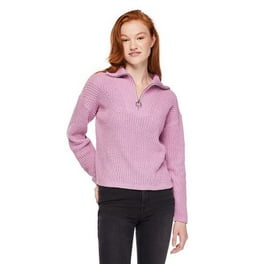 Tralilbee Women's Crew Neckline Chenille Sweater 