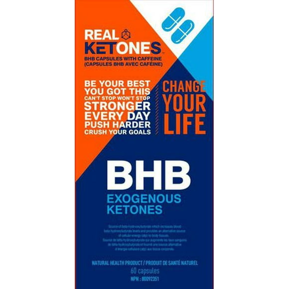 Real Ketones Keto BHB Capsules with caffeine