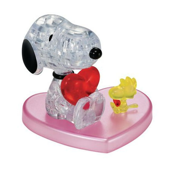 Snoopy Heart 3D Crystal Puzzle