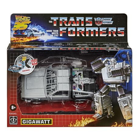 Transformers Toys Generations -- Transformers Collaborative: Back to the Future Mash-Up, Gigawatt -- Back to the Future-35 Edition - Ages 8 and Up, 5.5-inch