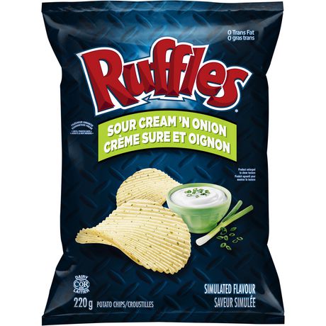 Ruffles Sour Cream and Onion Potato Chips Walmart Canada. 