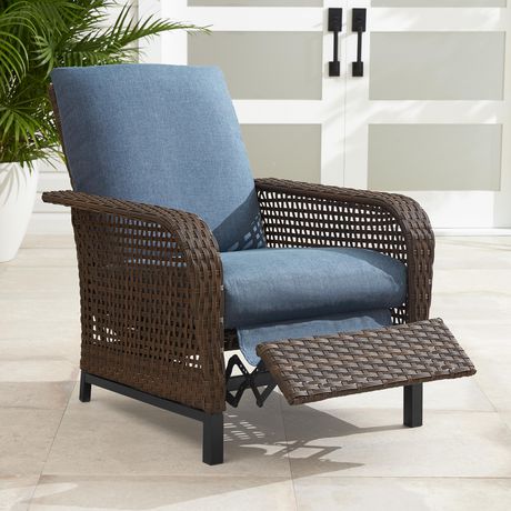 Hometrends Tuscany Ii Reclining Chair, Outdoor Wicker Recliners Canada