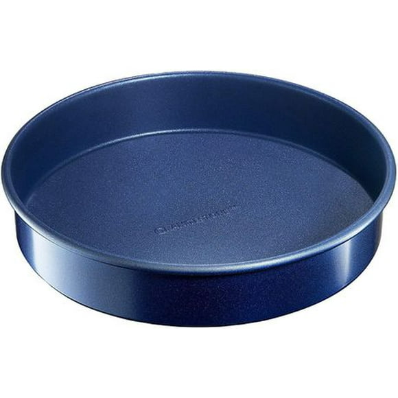 GraniteStone Round Baking Pan Nonstick Round Bakeware Pan, Round Cake Pan – Large 9.5” x 9.5” x 2” Size, Even Heat & Non-Warp Technology, Ultra Nonstick Mineral Coating, Dishwasher Safe