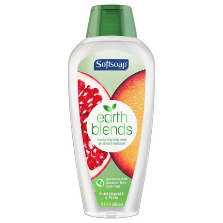 Softsoap Earth Blends Body Wash, Pomegranate & Plum