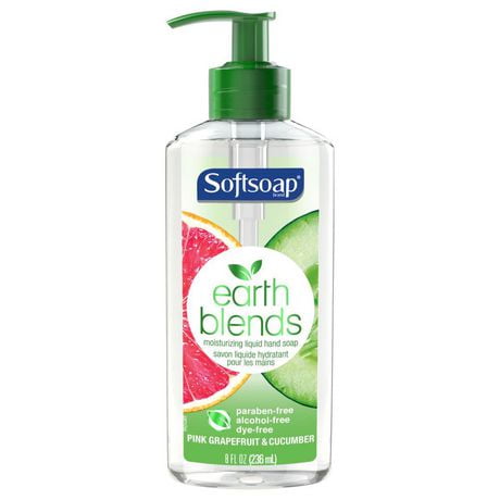 Softsoap Earth Blends Liquid Hand Soap, Pink Grapefruit & Cucumber