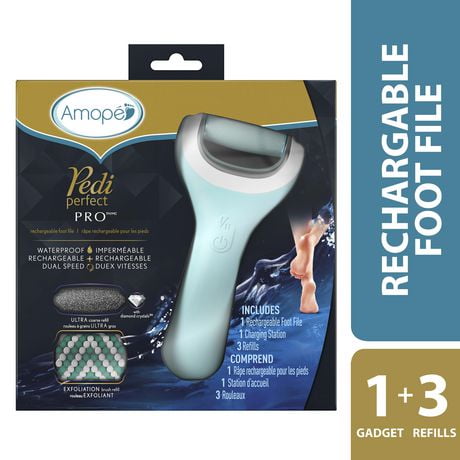 Amopé Pedi Perfect Pro Rechargeable Foot File, 1 ct