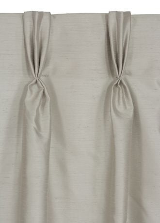 Lj Home Fashions Exquisite Lined Faux Silk Pinch Pleat Tab Top