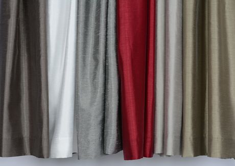 Lj Home Fashions Exquisite Lined Faux Silk Pinch Pleat Tab Top