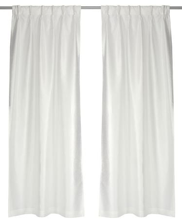 Lj Home Fashions Exquisite Lined Faux Silk Pinch Pleat Tab Top