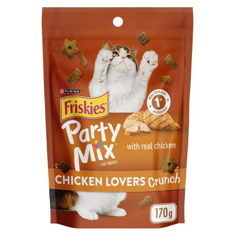 Friskies Party Mix Chicken Lovers Crunch, Cat Treats 170g, 170 g