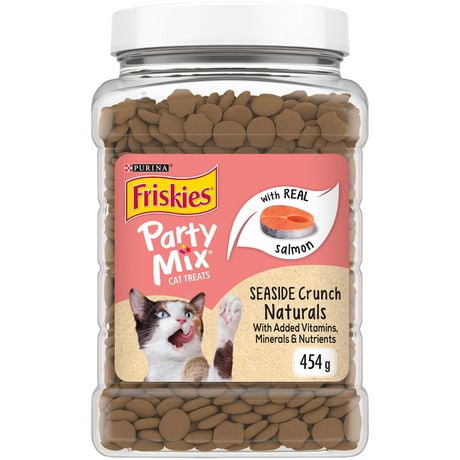 Friskies Party Mix Seaside Crunch, Natural Cat Treats 454g, 454 g