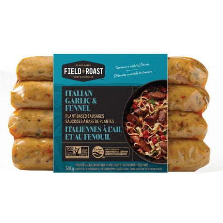 Field Roast Italian Garlic & Fennel Plant-Based Sausage, 368 g