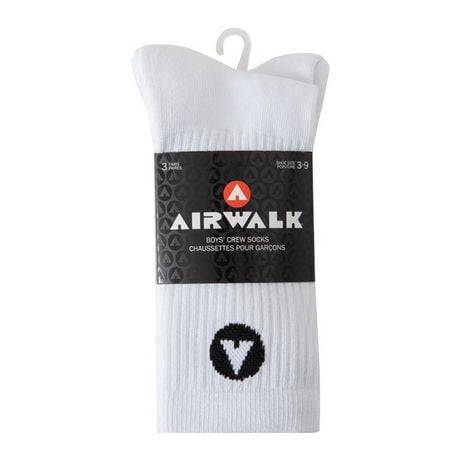 Lot de 3 paires de chaussettes Airwalk pour garçons Paquet de 3 chaussettes Airwalk pour garçons.