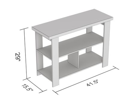 Safdie Co Console Table Dark Taupe 3, What Are The Dimensions Of A Console Table