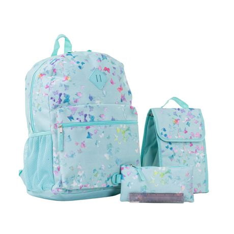 Jetstream 4pcs Full School Day Backpack set, Watercolour Butterflies