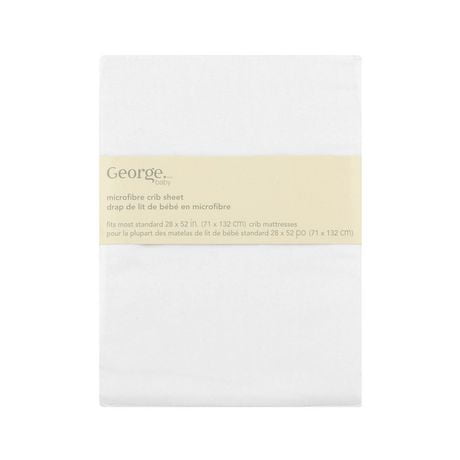 George Microfibre Crib Sheet, 28 x 52 in