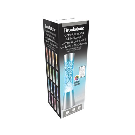 brookstone color changing glitter lamp