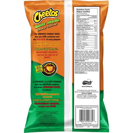 Cheetos Cheddar Jalapeno Crunchy Cheese Flavoured Snacks | Walmart Canada