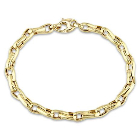 14k solid gold mens bracelet