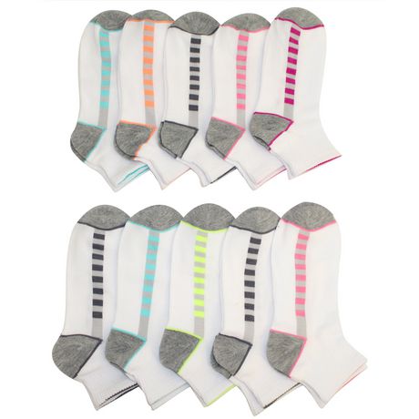 Athletic Works Women's 10 Pack Quarter Crew Socks | Walmart Canada