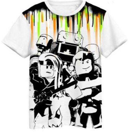 Roblox-t-shirt À Manches Courtes En Coton Fin Pour Garçons Et