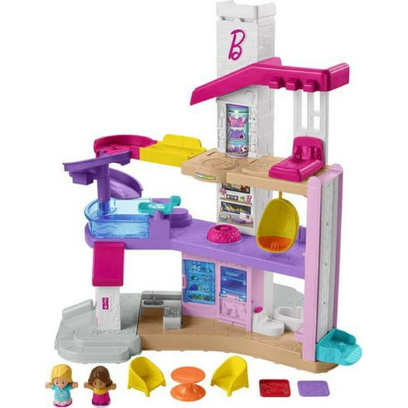 Fisher-Price Little People Barbie Little DreamHouse Playset - English & French Version, Ages 1-5