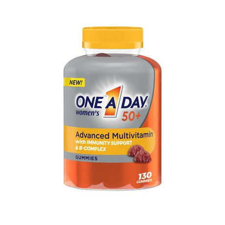 One A Day Women 50 Plus Multivitamin Gummies - Advanced Multivitamin Gummy with Immunity Support & B-Complex, 130 Gummies