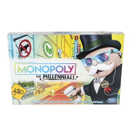 Jeu de plateau Monopoly pour Milléniaux