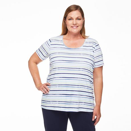 Penmans Plus Women's Stripe Tee | Walmart Canada