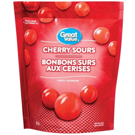 Great Value Cherry Sours Candy, 125 g
