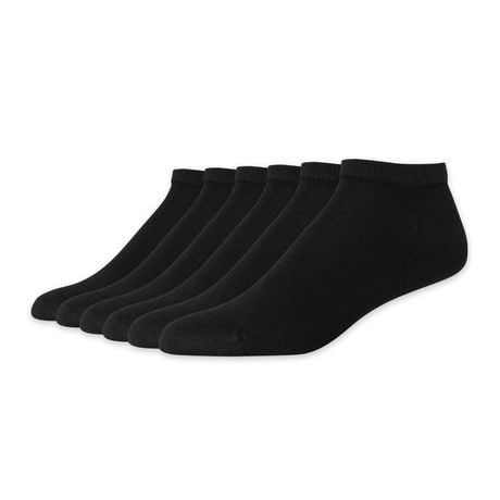 Hanes Men's P6 Cushion Odor Protection Low Cut Socks, Size 6-12