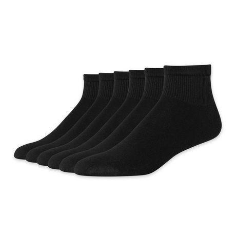 Hanes Premium Men's X-Temp Breathable Ankle Socks 6pk - Black 6-12