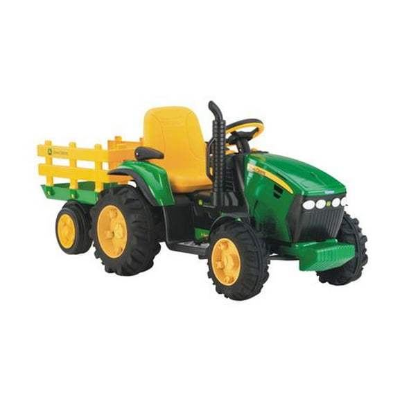 Peg Perego John Deere Ground Force Ride-on Tractor with Trailer