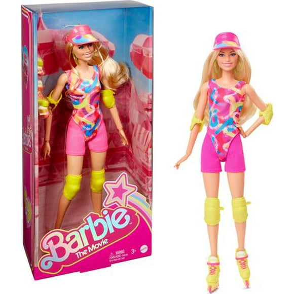 Barbie The Movie Collectible Doll, Margot Robbie as Barbie in Inline Skating Outfit, Ages 3+