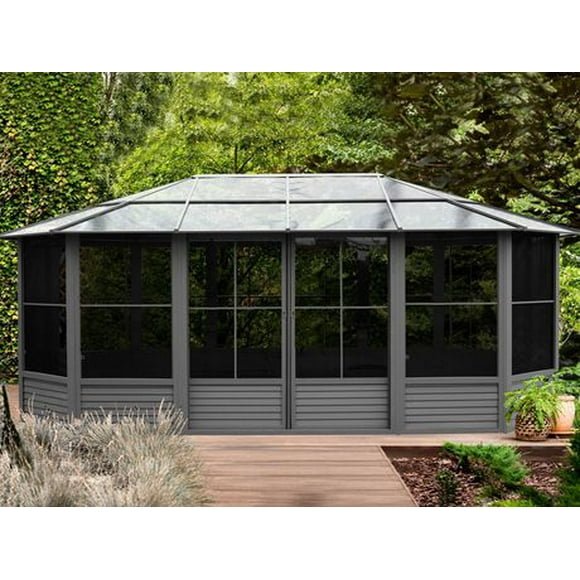 Florence Solarium 12 Ft. x 18 Ft. in Slate