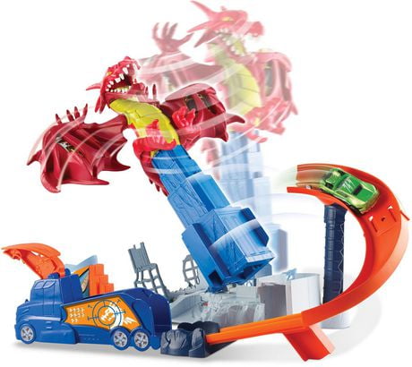 hot wheels dragon race track