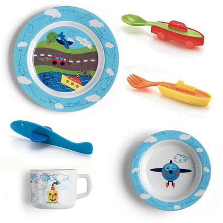 Guzzini, Made in Italy, Kids Dinner Set, Multicolour | Walmart Canada