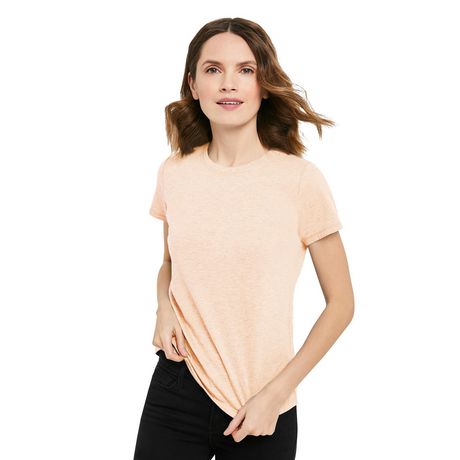 George Women's Melange Crew Neckline Tee | Walmart Canada