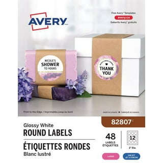 Avery Permanent White Reinforcements Labels, Pack of 240, 1/4 Dia.