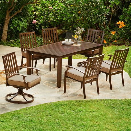 LAKEWOOD 7PC Dining Set- Tan | Walmart Canada