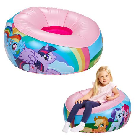 My Little Pony Junior Toddler Comfortable Inflatable Chair Flocked Seat 