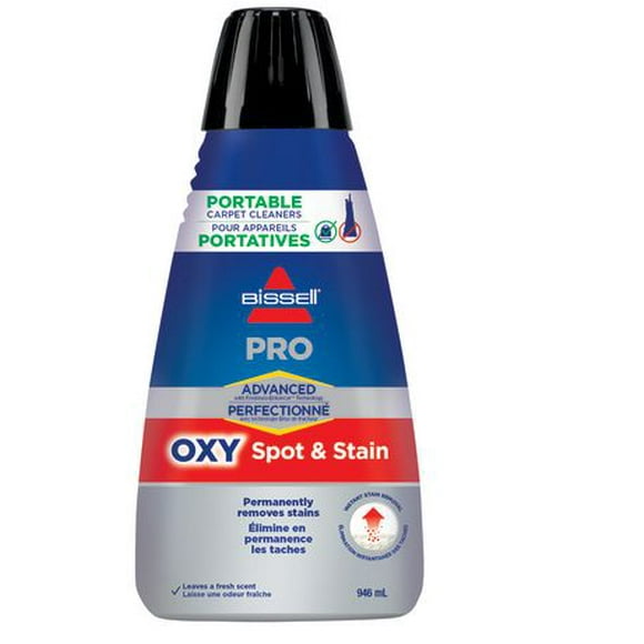 Détachant Professionnel Perfectionné de BISSELL pour les shampouineuses portatives Éliminer des taches avec Oxy