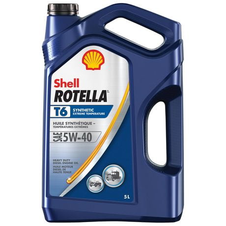 Shell Rotella T6 5W40 pour moteur diesels 5L Rotella T6 5W40 5L