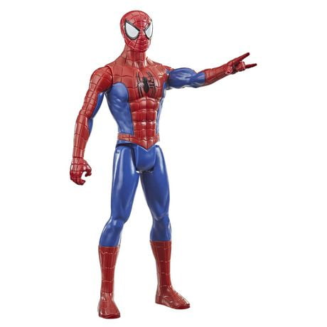 Marvel Titan Hero Series Spider-Man Action Figure (12 Inch), Ages 4 and up.
