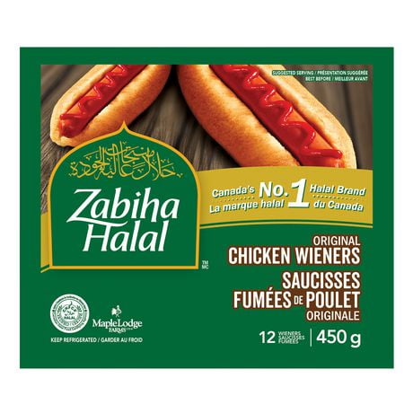 Zabiha Halal Original Chicken Wieners, 450 g