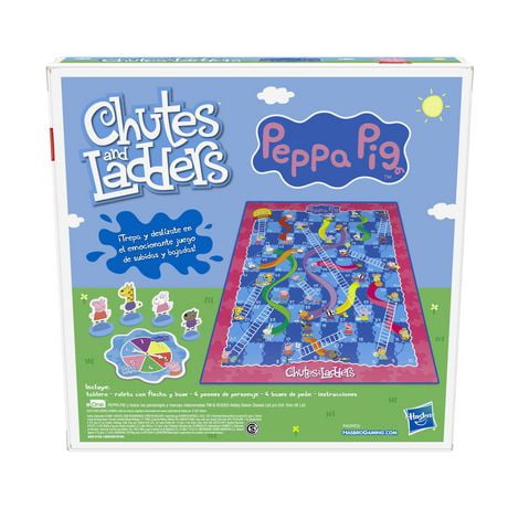 Peppa Pig Edition Board Game for Kids Ages 3 and Up for 2-4 Players Chutes and Ladders