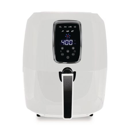 Kalorik 5.3 Quart Digital Air Fryer XL, White and Stainless Steel