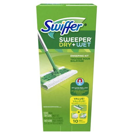 Swiffer Sweeper Floor Mop Starter Sweeping Kit - Dry + Wet | Walmart Canada