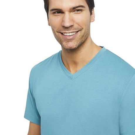 George Men's Stretch V-Neck Tee | Walmart Canada